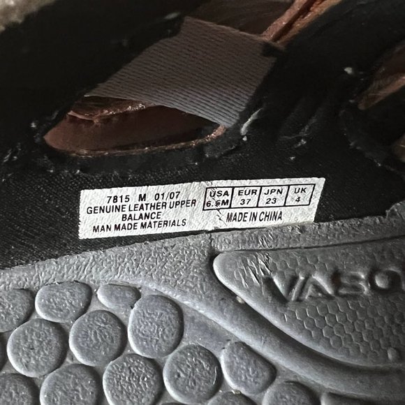 Vasque Flux Sport Sandals Burnt Orange Leather Bungee Lace Up - Picture 10 of 10